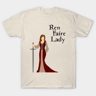 Ren Faire Lady (light) T-Shirt